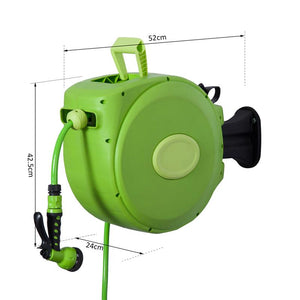 RULLO AVVOLGITUBO RIAVVOLGIMENTO AUTOMATICO CON UGELLO MULTIFUNZIONALE 20 M