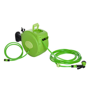 RULLO AVVOLGITUBO RIAVVOLGIMENTO AUTOMATICO CON UGELLO MULTIFUNZIONALE 20 M