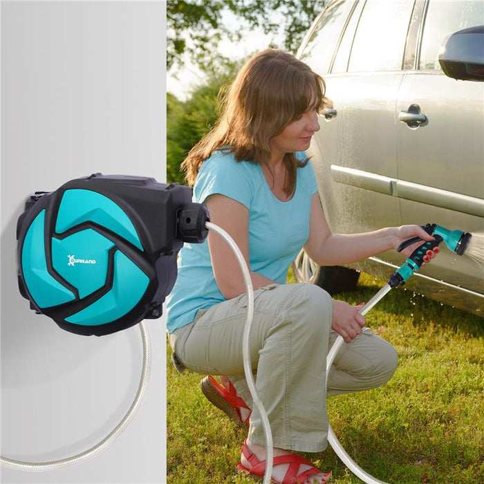 AVVOLGITUBO AUTOMATICO  ORIENTABILE  FISSAGGIO A PARETE CON TUBO DA 10M