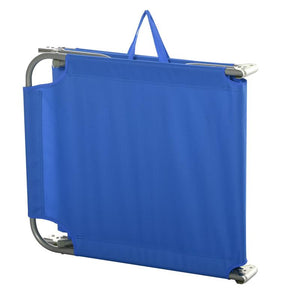 SDRAIO DA GIARDINO PIEGHEVOLE IN METALLO E TESSUTO 180 X 55 X 24 CM BLU