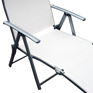 SDRAIO PRENDISOLE RELAX RECLINABILE PIEGHEVOLE CON CUSCINO BEIGE 137 X 63.5 X 100 CM