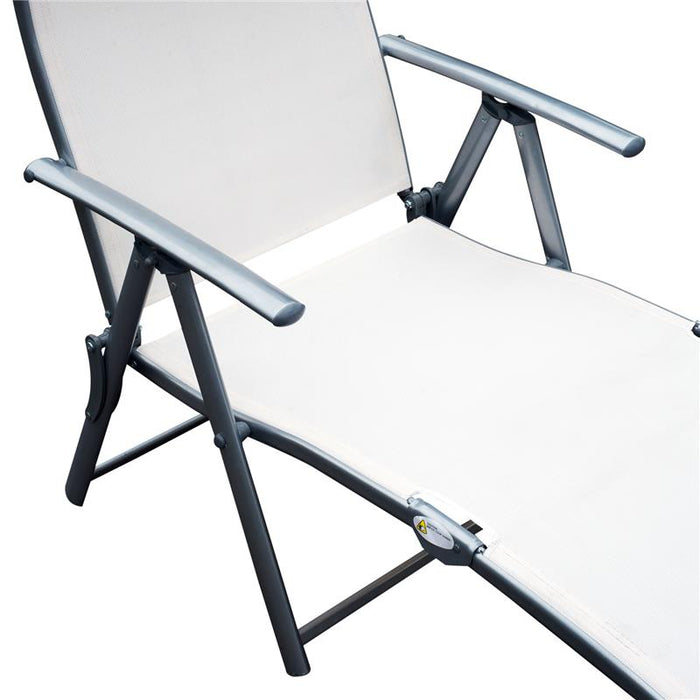 SDRAIO PRENDISOLE RELAX RECLINABILE PIEGHEVOLE CON CUSCINO BEIGE 137 X 63.5 X 100 CM