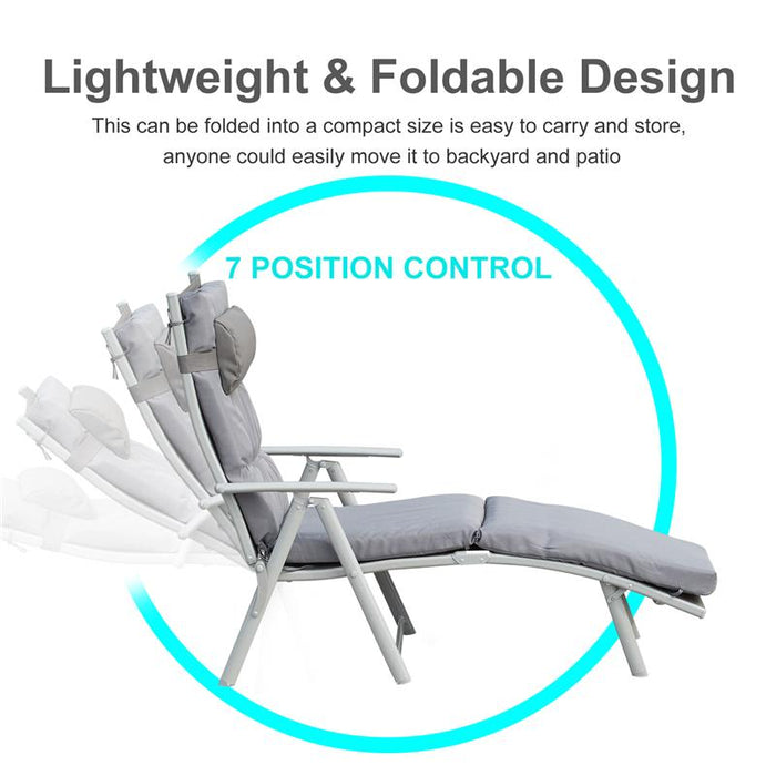 SDRAIO DA GIARDINO PIEGHEVOLE 7 RECLINAZIONI