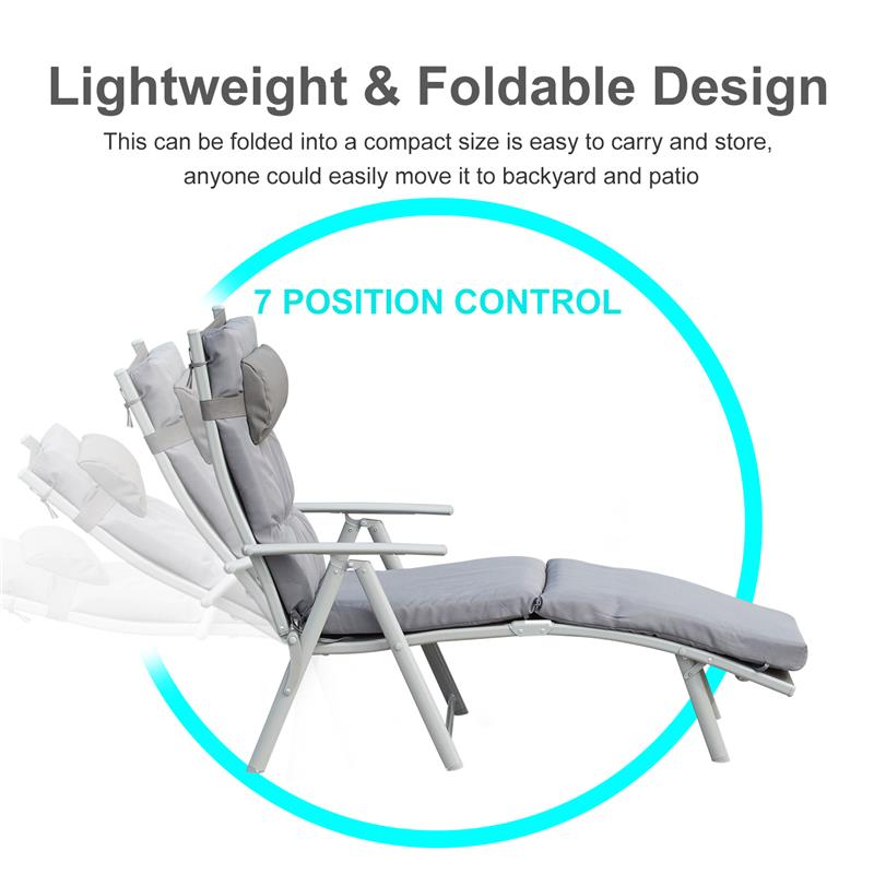 SDRAIO DA GIARDINO PIEGHEVOLE 7 RECLINAZIONI