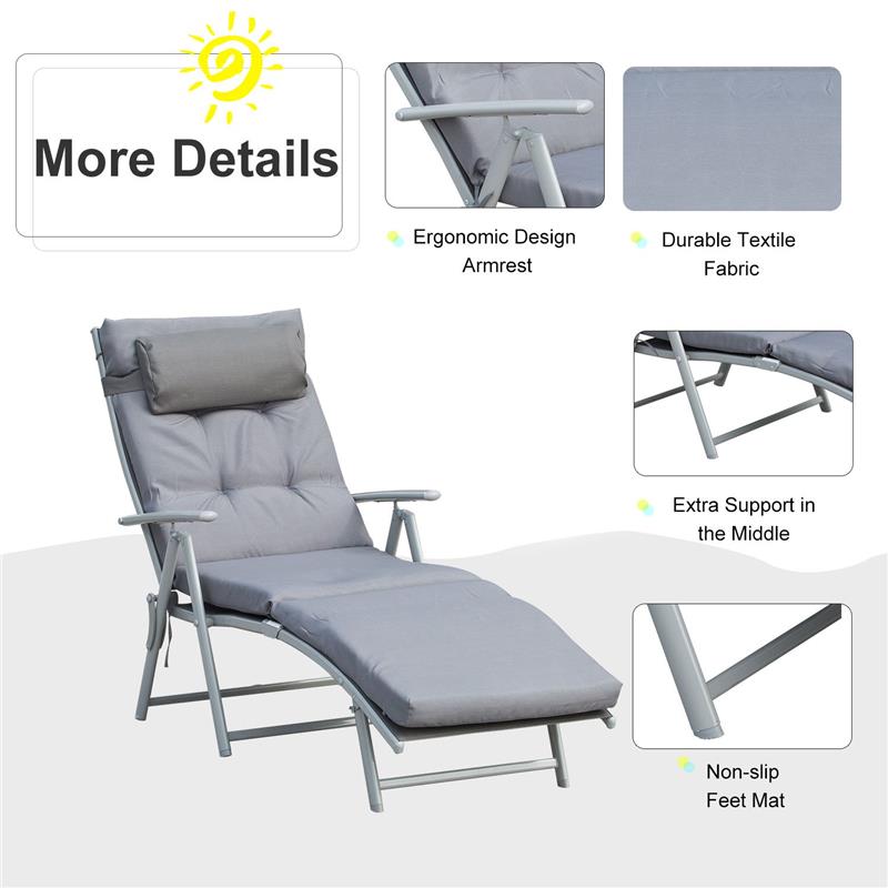 SDRAIO DA GIARDINO PIEGHEVOLE 7 RECLINAZIONI