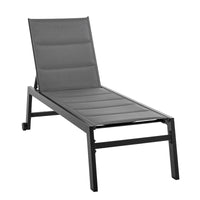 SDRAIO DA GIARDINO RECLINABILE SU 5 LIVELLI GRIGIO