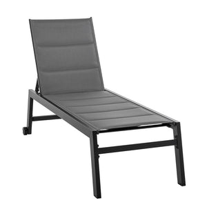 SDRAIO DA GIARDINO RECLINABILE SU 5 LIVELLI GRIGIO