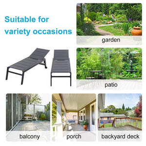 SDRAIO DA GIARDINO RECLINABILE SU 5 LIVELLI GRIGIO