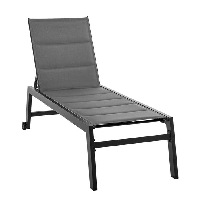 SDRAIO DA GIARDINO RECLINABILE SU 5 LIVELLI GRIGIO