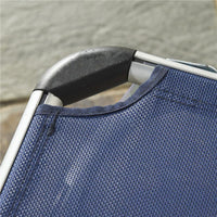 SDRAIO DA GIARDINO PIEGHEVOLE CON POGGIATESTA  CON SCHIENALE REGOLABILE BLU SCURO