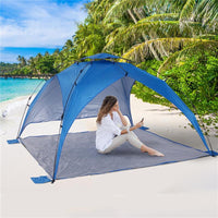 TENDA POP UP CON CORDE E PALETTI IN POLIESTERE BLU 247 X 247 X H145 CM