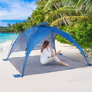 TENDA POP UP CON CORDE E PALETTI IN POLIESTERE BLU 247 X 247 X H145 CM