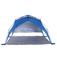 TENDA POP UP CON CORDE E PALETTI IN POLIESTERE BLU 247 X 247 X H145 CM