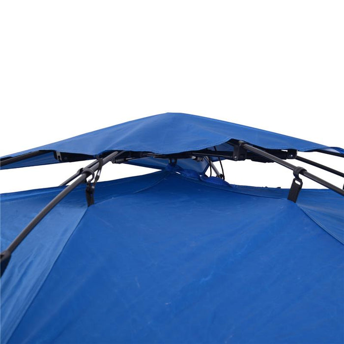TENDA POP UP CON CORDE E PALETTI IN POLIESTERE BLU 247 X 247 X H145 CM