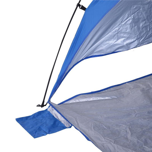 TENDA POP UP CON CORDE E PALETTI IN POLIESTERE BLU 247 X 247 X H145 CM