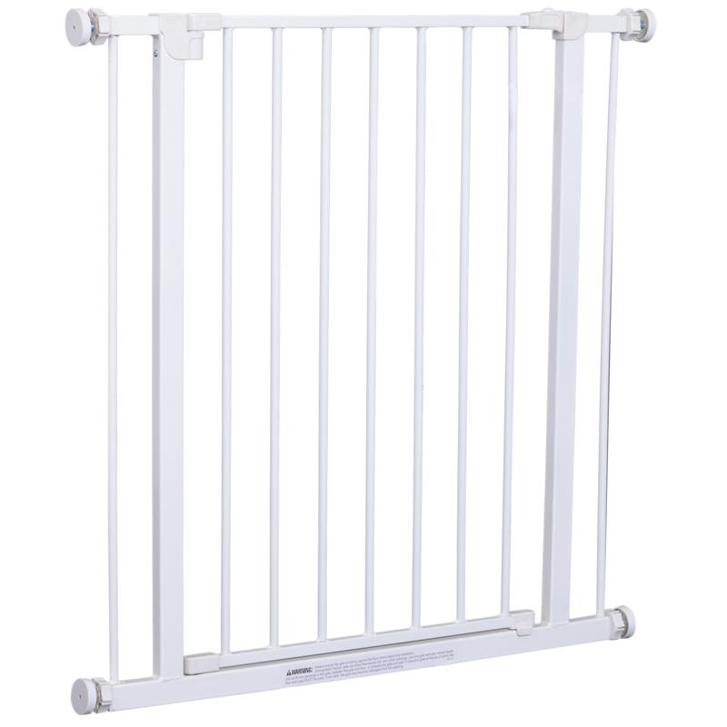 CANCELLETTO DI SICUREZZA PER BAMBINI E ANIMALI DOMESTICI BIANCO 76 X 72-82 CM