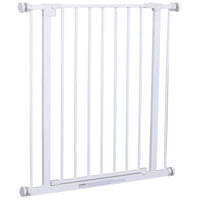 CANCELLETTO DI SICUREZZA PER BAMBINI E ANIMALI DOMESTICI BIANCO 76 X 72-82 CM