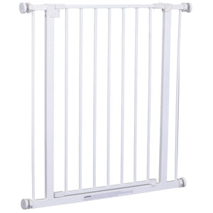CANCELLETTO DI SICUREZZA PER BAMBINI E ANIMALI DOMESTICI BIANCO 76 X 72-82 CM