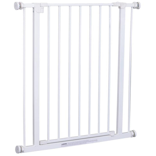 CANCELLETTO DI SICUREZZA PER BAMBINI E ANIMALI DOMESTICI BIANCO 76 X 72-82 CM