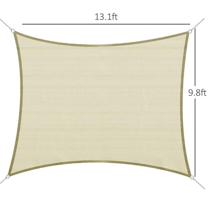 VELA DA GIARDINO RETTANGOLARE 300 X 400 CM IN COLORE CREMA