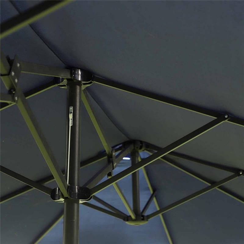 OMBRELLONE DOPPIO TETTUCCIO DA ESTERNO 460 X 270 X 240 BLU