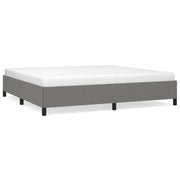 Letto matrimoniale | Letto per adulti | Giroletto senza Materasso Grigio Scuro 200x200 cm Tessuto