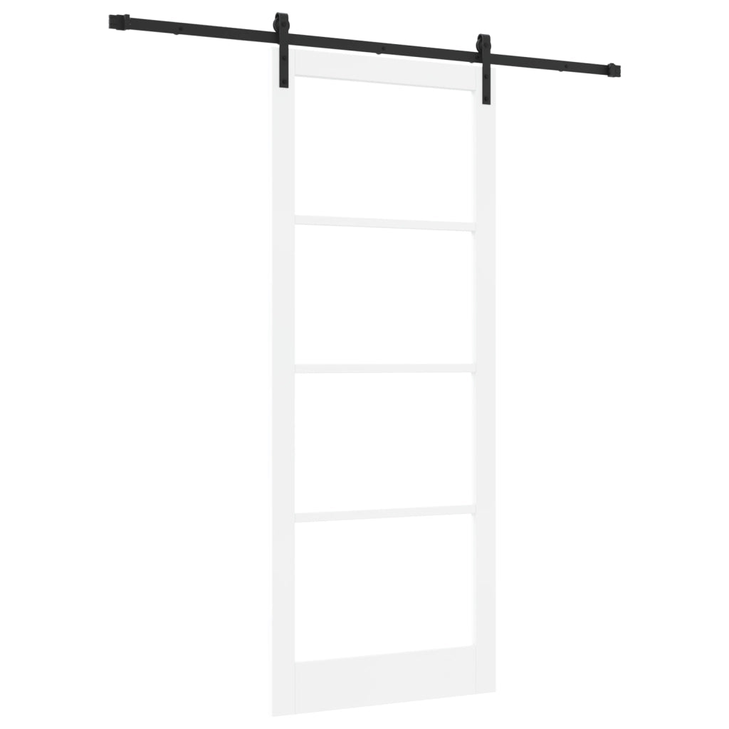 porta scorrevole  con accessori 'ORKDAL'bianco 93x232 cm