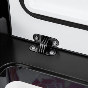 FRIGO PORTATILE ELETTRICO A COMPRESSORE DA 35L CON MANIGLIA TELESCOPICA E RUOTE, FRIGORIFERO PICCOLO DA 12/24V DC E 110/240V AC, PER AUTO E CAMION