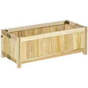 FIORIERA IN LEGNO PIEGHEVOLE DA ESTERNO CON BASE DRENANTE, 70X30X25CM