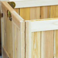 FIORIERA IN LEGNO PIEGHEVOLE DA ESTERNO CON BASE DRENANTE, 70X30X25CM