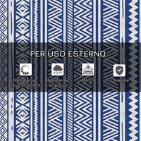 TAPPETO PER ESTERNO 182X274 CM PIEGHEVOLE E REVERSIBILE, IN POLIPROPILENE BLU E BIANCO