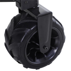 CARRELLO DA GIARDINO CARICO MAX 70KG CON MANIGLIA TELESCOPICA, IN METALLO E TESSUTO OXFORD, 108X55 CM, VERDE