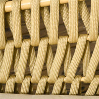 SALOTTO DA ESTERNO CON DIVANO 2 POSTI, 2 POLTRONE CON CUSCINI E TAVOLINO IN VETRO