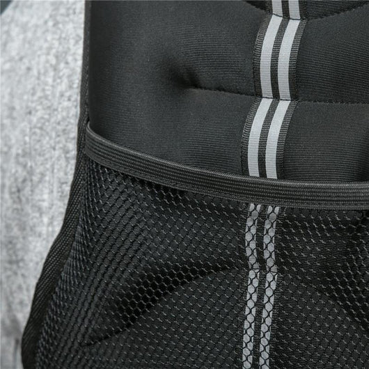 GIUBBOTTO ZAVORRATO 5KG TRASPIRANTE CON TASCA PORTAOGGETTI E SPALLACCI, IN TESSUTO OXFORD, 40X35 CM, NERO