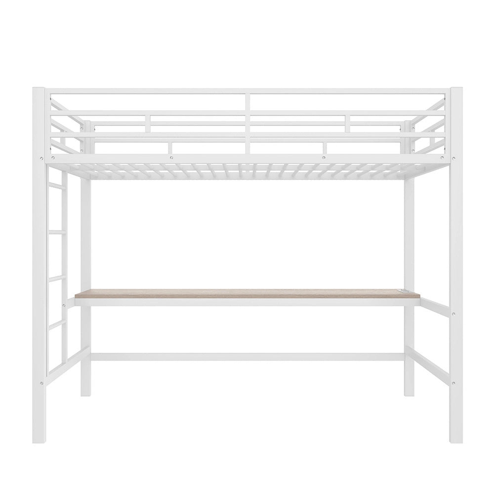 Letto mezzanino smart 90x200cm - Xylo - bianco, controllo app, USB