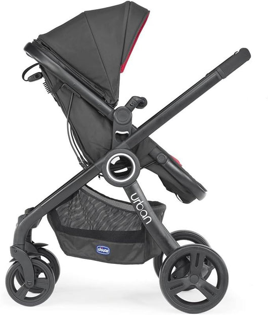 URBAN PLUS STROLLER BLACK DA NAVICELLA A PASSEGGINO - CARROZZINA SEMIRIGIDA - SEDUTA REVERSIBILE - CHIUSURA COMPATTA