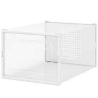 Kit 6 Scatole Portascarpe Impilabili Salvaspazio 35x25x19 cm Ventilate Multiuso