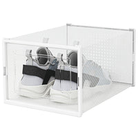 Kit 12 Scatole Portascarpe Impilabili Salvaspazio 35x25x19 cm Ventilate Multiuso