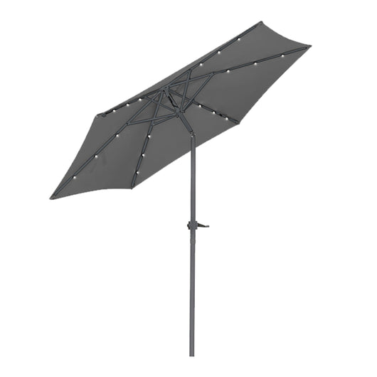 Ombrellone Giardino 3mt con Led Solari palo centrale Terrazzo Esterno Impermeabile