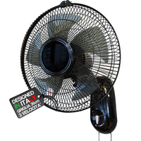 Ventilatore da Muro Parete 36 cm con 3 Livelli di Velocità Pale in Polipropilene