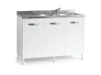 Mobile Cucina Sottolavello 3 Ante 120X50X85H BIANCO LAVABO ESCLUSO