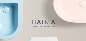 Piletta di scarico universale per lavabo o bidet up&down da 1" & 1/4 con tappo in ceramica - Hatria Colori Hatria Sanitari: Tortora lucido