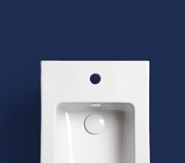 Piletta di scarico universale per lavabo o bidet up&down da 1" & 1/4 con tappo in ceramica - Hatria Colori Hatria Sanitari: Petrolio lucido