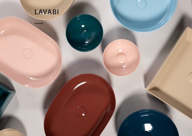 Piletta di scarico universale per lavabo o bidet up&down da 1" & 1/4 con tappo in ceramica - Hatria Colori Hatria Sanitari: Sabbia Opaco