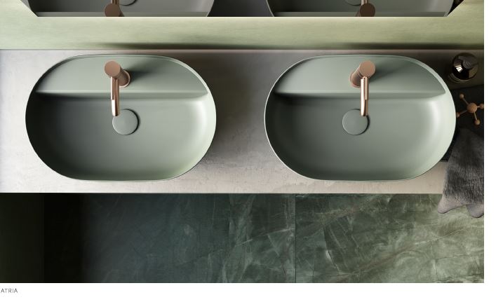 Piletta di scarico universale per lavabo o bidet up&down da 1" & 1/4 con tappo in ceramica - Hatria Colori Hatria Sanitari: Nero Opaco