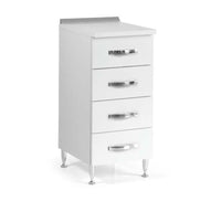 Mobile cucina Cassettiera Base 4 CASSETTI 40X50X85H BIANCO