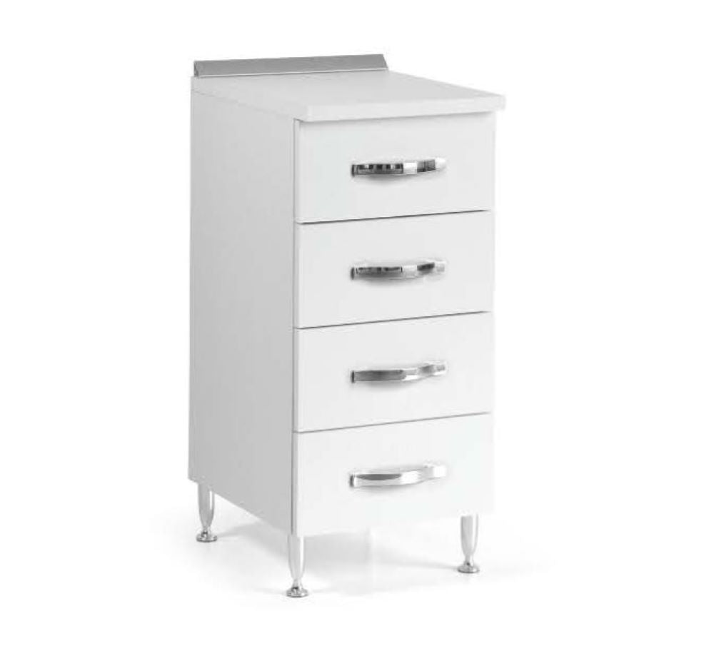 Mobile cucina Cassettiera Base 4 CASSETTI 40X50X85H BIANCO