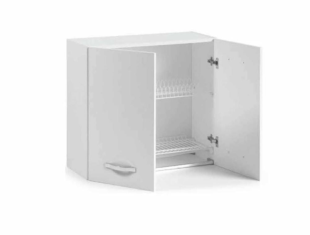 Mobile Scolapiatti cucina 2 Ante 80X30X72H BIANCO
