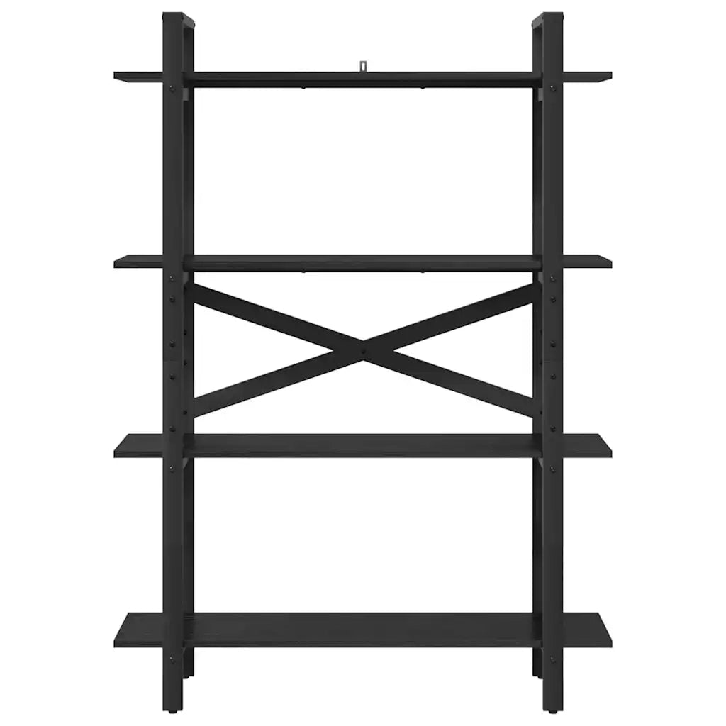Libreria Rovere Nero 100 x 33,5 x 140 cm Legno multistrato