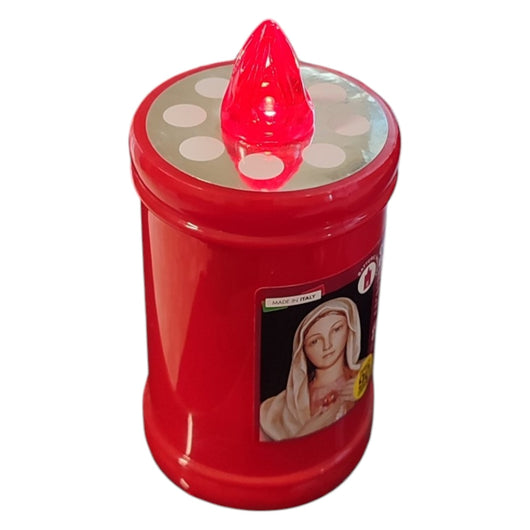 CERO LUMINO VOTIVO ELETTRICO A BATTERIA CON INTERRUTTORE LUNGA DURATA